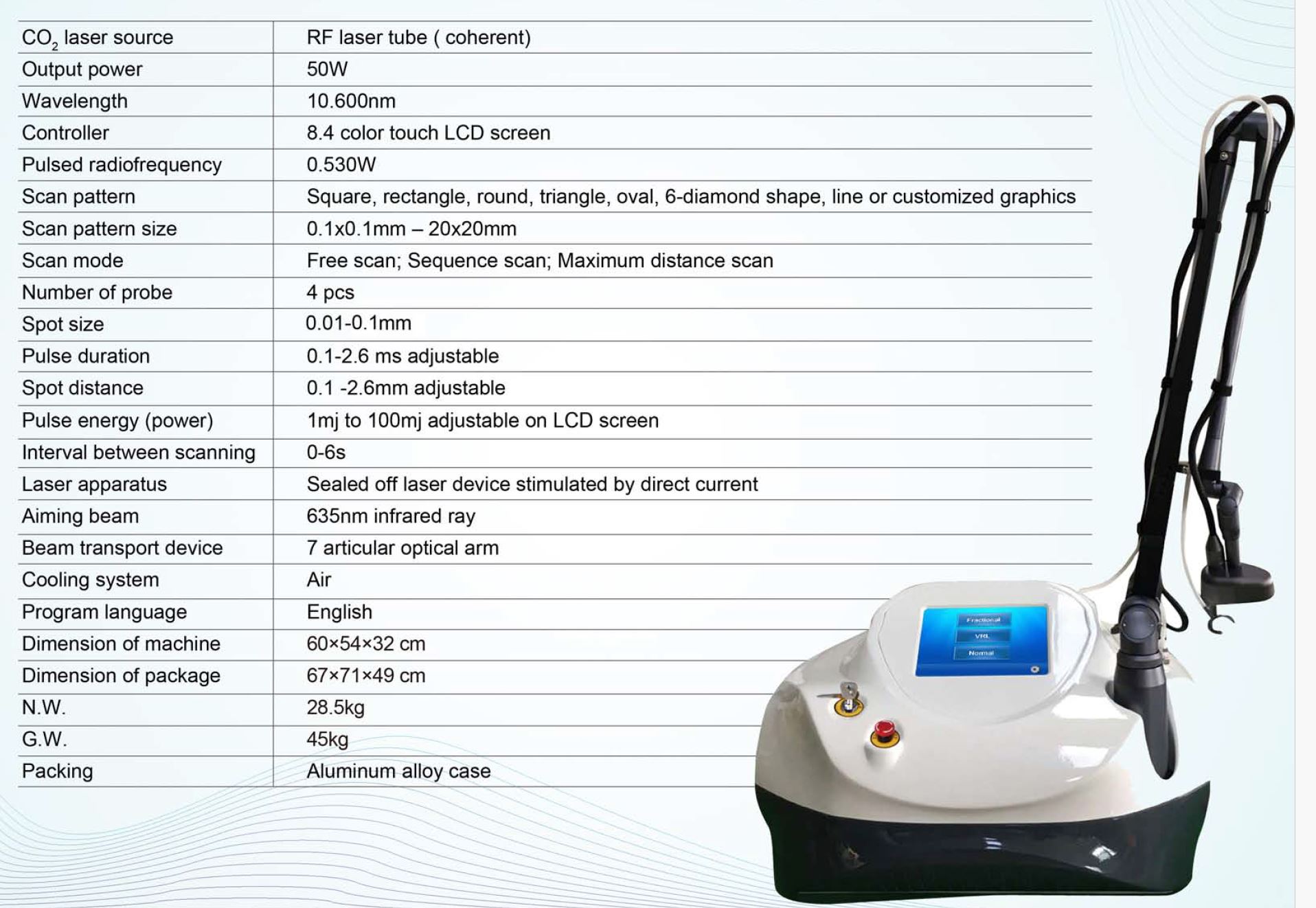 fractional CO2 laser multifunctional hydurage aesthetics training courses machines devices lasers online beauty anti aging skin tightening