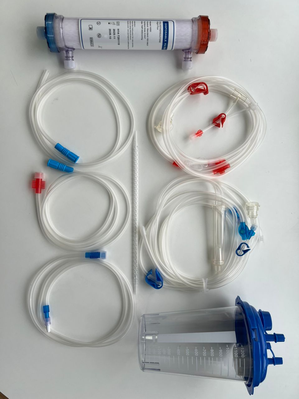 eboo tubing kit with pre-connected curvette and dry filter